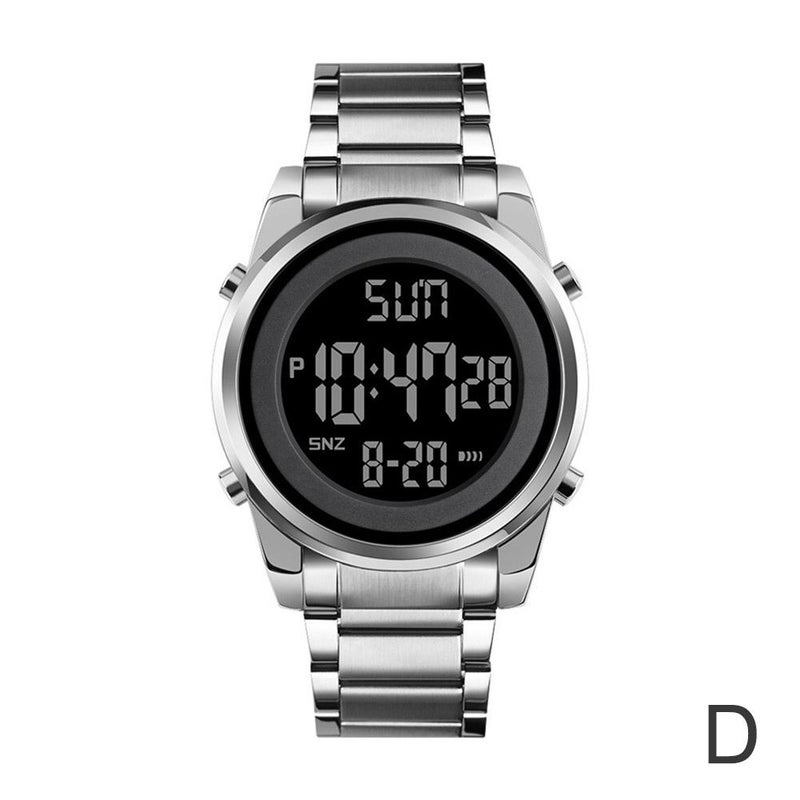 SKMEI 1611 Men's Simple Business Watch, Multifunctional Steel Strap Waterproof Fashion Men's Watch (Source)